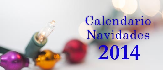 Calendario Navidades 2014