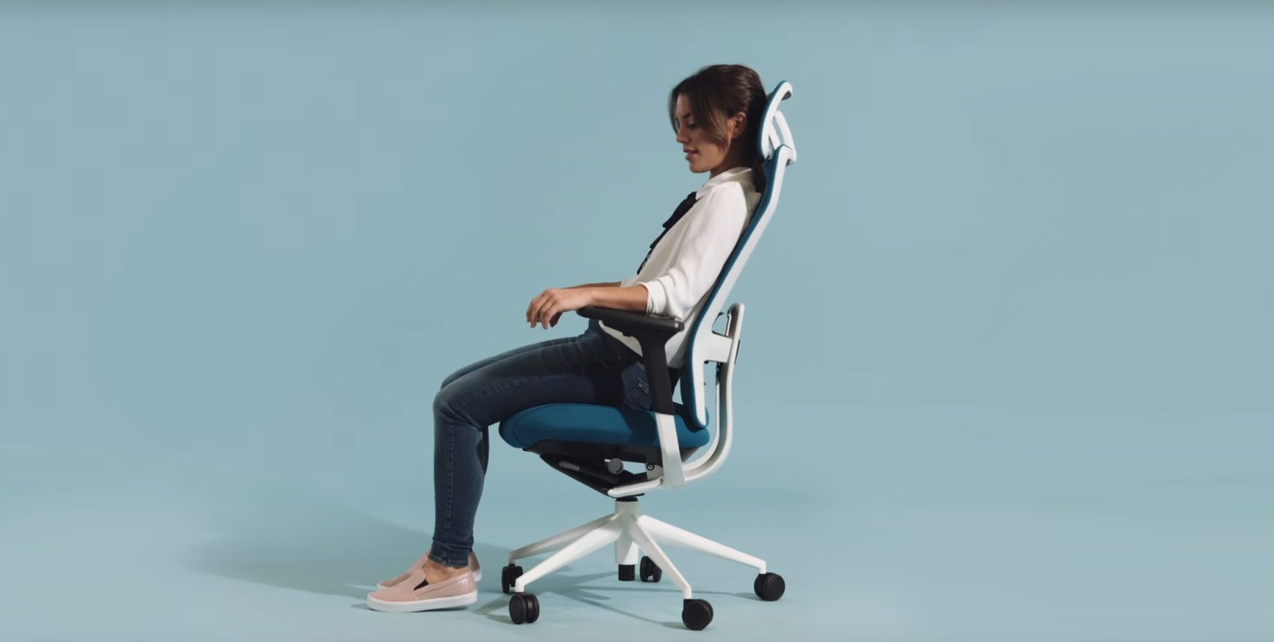 silla reclinable de oficina ergonómica