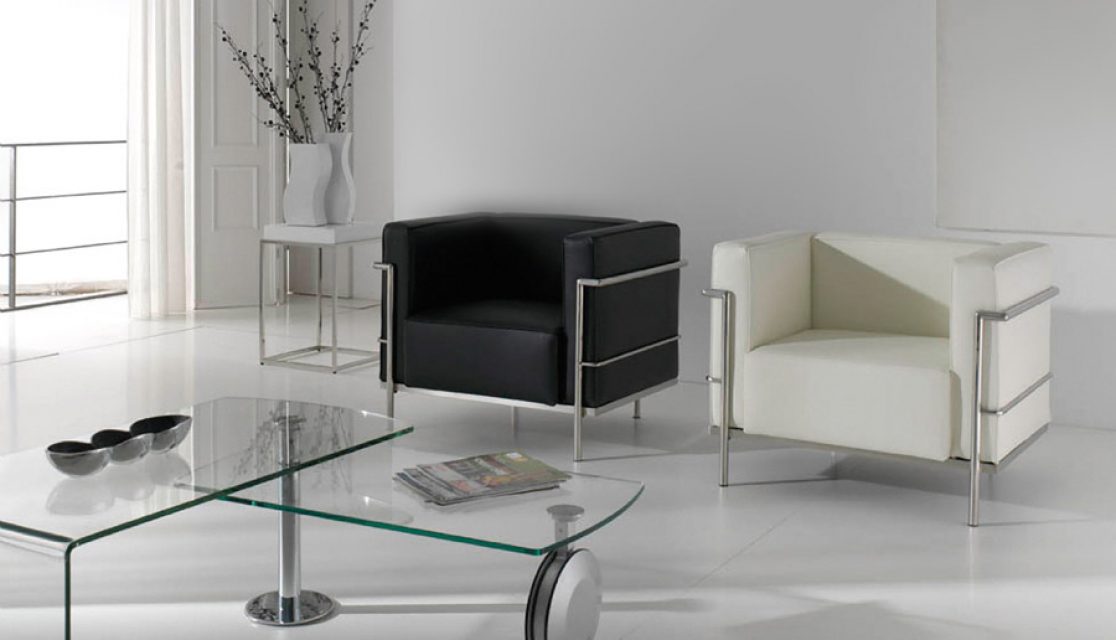 Sofá de diseño LC2 de Le Corbusier