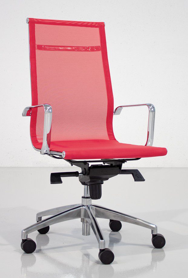 silla oficina roja