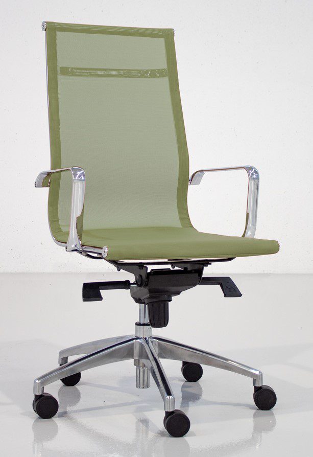 silla oficina verde