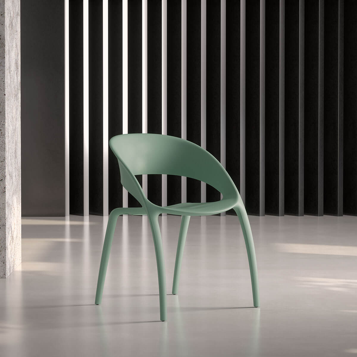 silla diseno verde menta