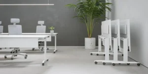 Mesa plegable para coworking