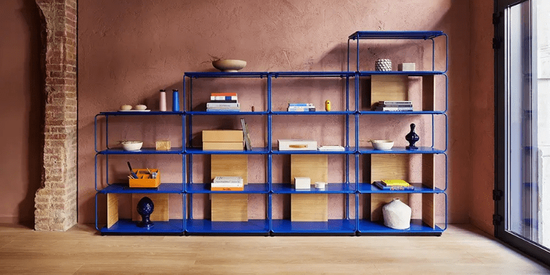 ESTANTERIA LIBRO INDUSTRIAL AZUL | LAMBDA3