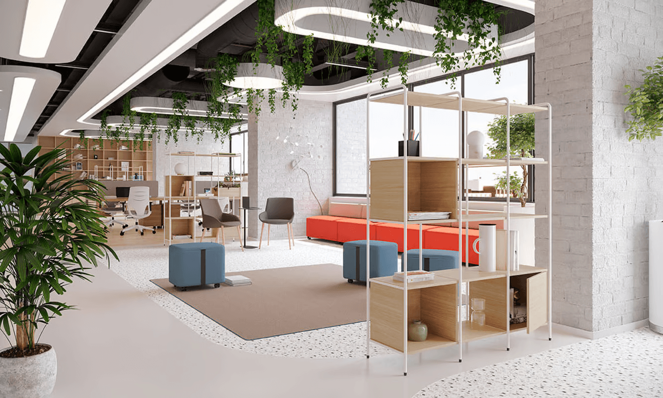 MUEBLE SOSTENIBLE DE LAMBDA3: ESTANTERIA DIVISORIA ESTANTERIA DIVISORIA DE LAMBDA3