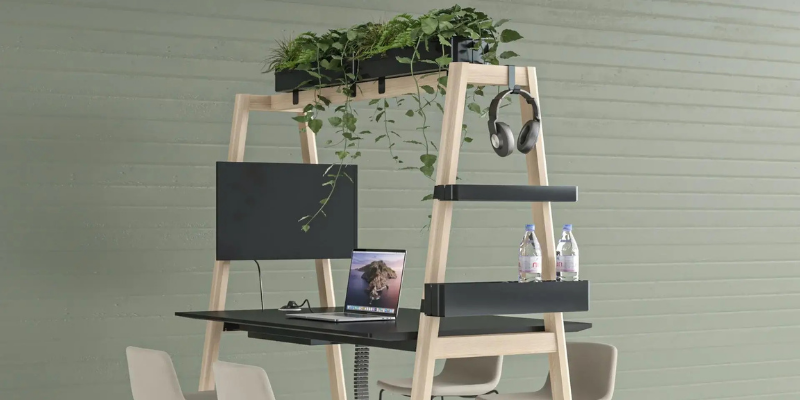 mesa con plantas mesa nova wood mesas de oficina lambda3 mesa con plantas mesa nova wood mesas de oficina lambda3