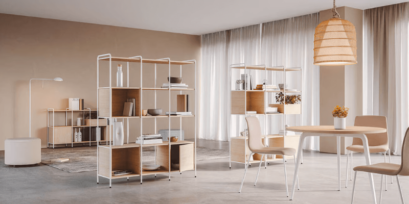 ESTANTERIA TUBBE ALMACENAJE SEPARADOR ESPACIOS LAMBDA3 ESTANTERIA TUBBE ALMACENAJE EN OFICINAS Y SEPARADOR ESPACIOS LAMBDA3